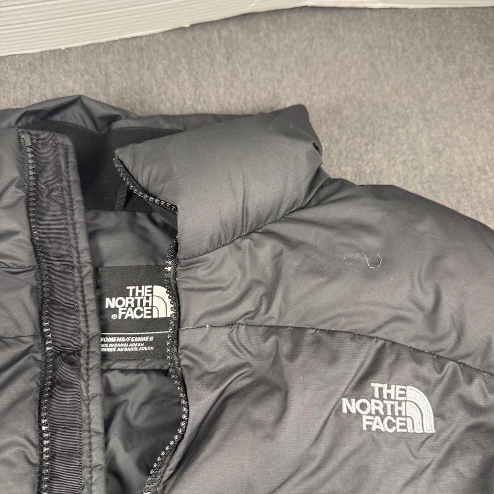 The North Face Nuptse 700 Down Puffer‎ Vest Womens XL Black Full Zip Jacket